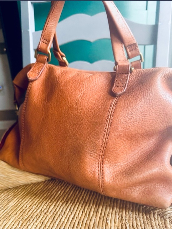 Madewell Handbags - Madewell Glasgow Leather Satchel brass hardware